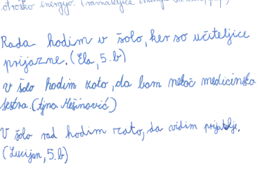 Teden pisanja z roko – ponedeljek